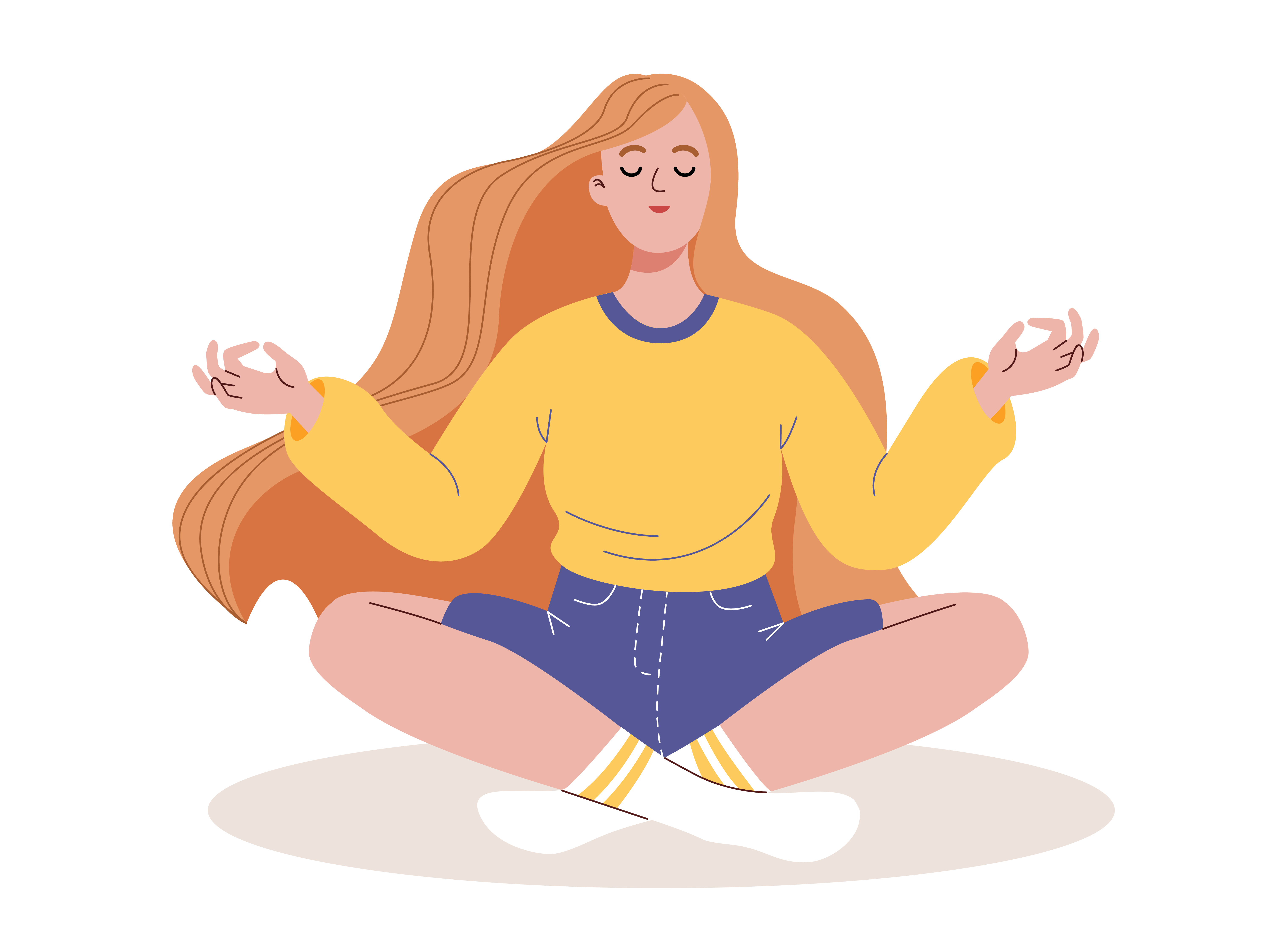 Woman meditating